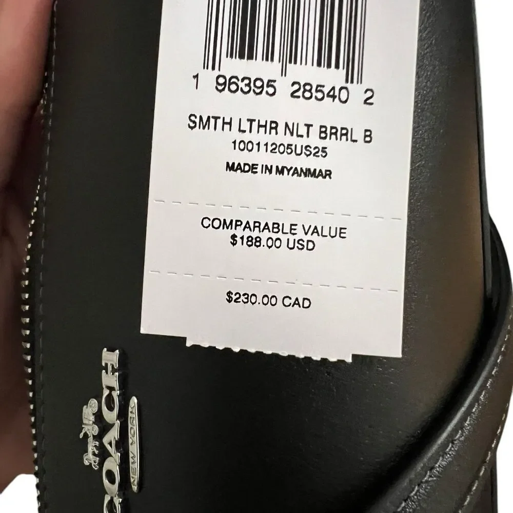 COACH Nolita Barrel Bag Black Leather